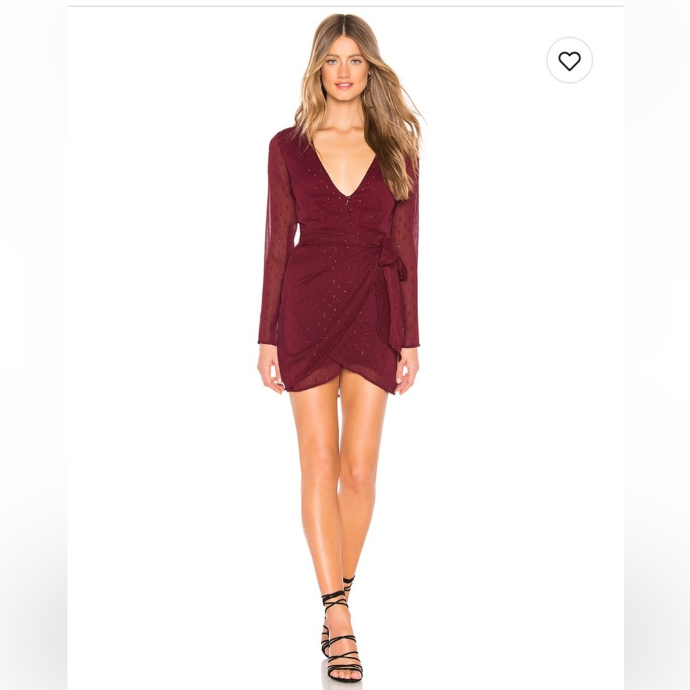 NWOT Superdown Maya Wrap Dress Sz S